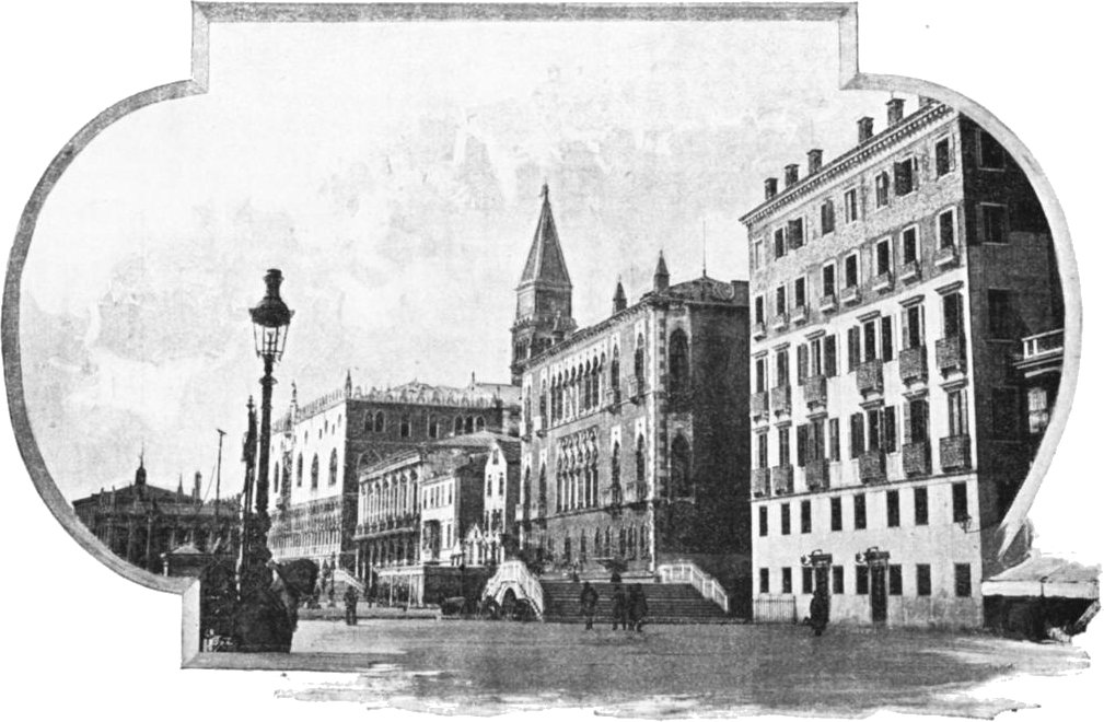 View of the Exterior of the Two Palaces Which Form the
Royal Hotel Danieli