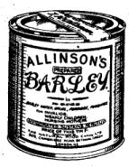 ALLINSON'S PREPARED BARLEY