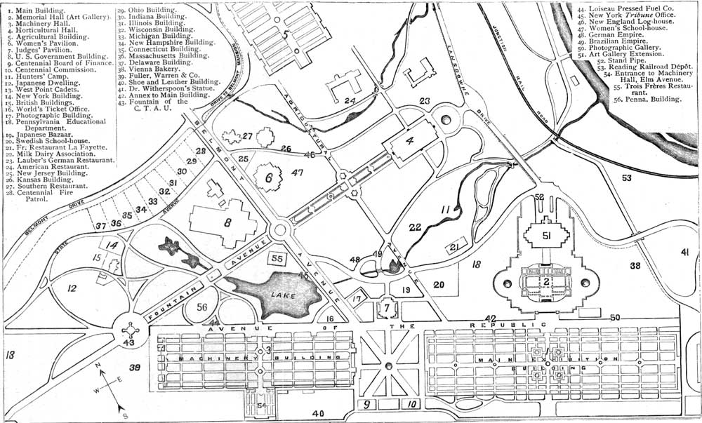 PLAN OF EXHIBITION GROUNDS.