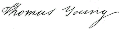 (Signature) Thomas Young
