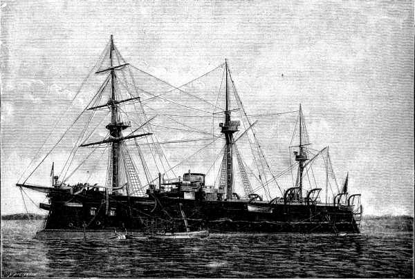 THE FRENCH IRONCLAD WAR SHIP COLBERT.