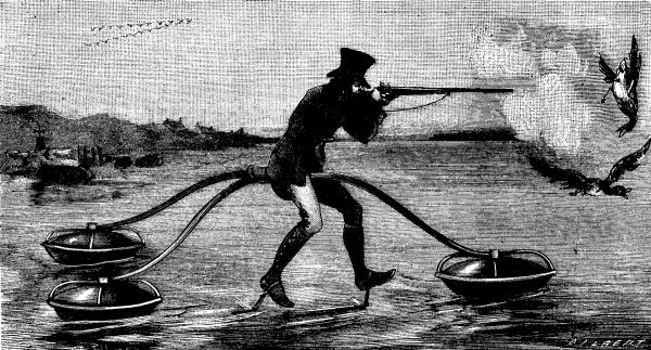  FIG. 2.—A TRIAL OF VELOCIPEDES IN 1818.