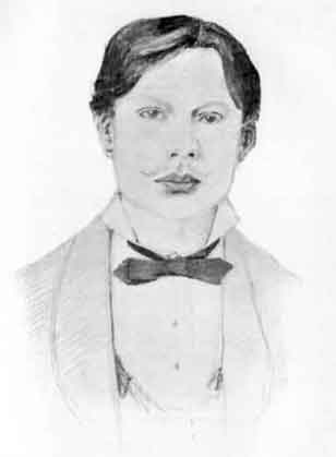 MACDOWELL AT FOURTEEN, From a Sketch drawn by Himself.