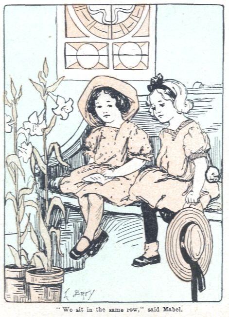 Illustration: "We sit in the same row," said Mabel.