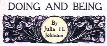 DOING AND BEING by Julia H. Johnston