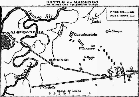 THE BATTLE OF MARENGO, to illustrate Kellermann's charge