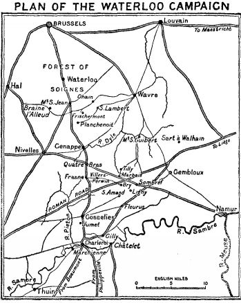 PLAN OF THE WATERLOO CAMPAIGN