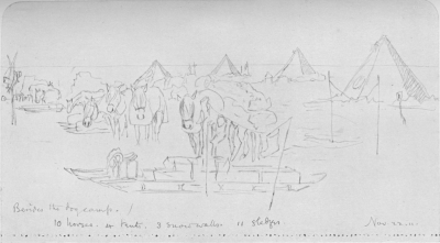 Camp On The Barrier—E. A. Wilson, del.