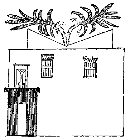 Fig. 6.--Façade of a house toward the street, second Theban
period.