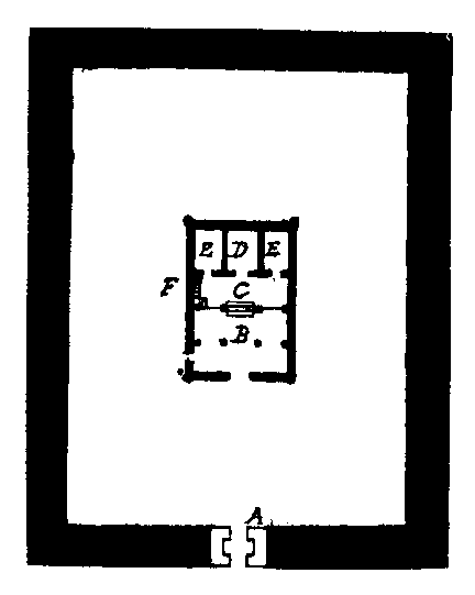 Fig 77.--Plan of temple of Hathor, Deir el Medineh. 