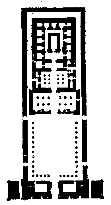 Fig 83.--Plan of temple, Edfû. 