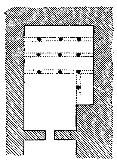 Fig 154.--Plan of unfinished tomb, Beni Hasan. 