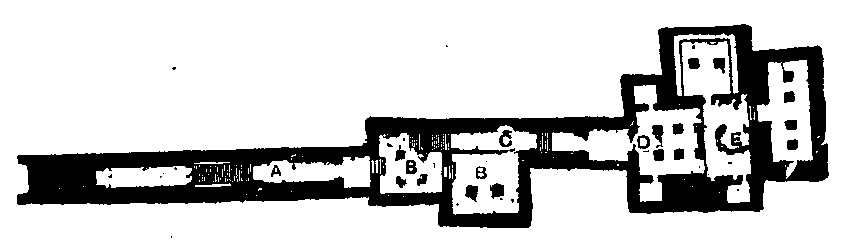 Fig 158.--Plan of tomb of Seti I. 