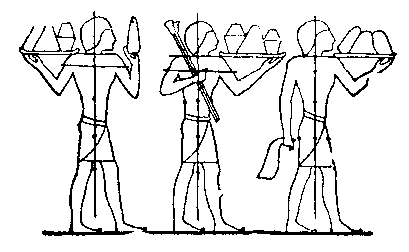Fig 179.--Sculptor's sketch from Ancient Empire tomb.