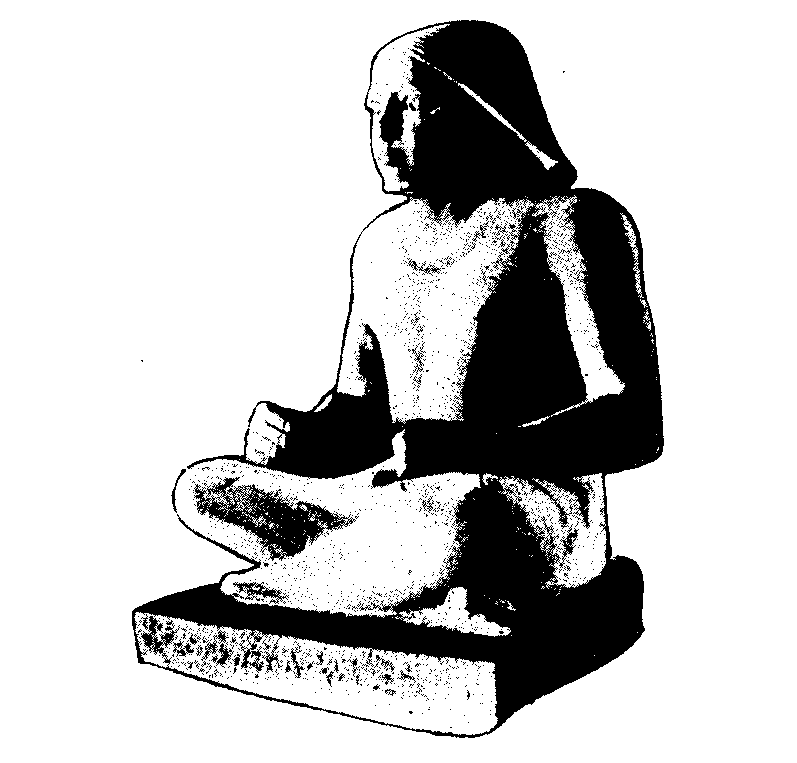 Fig 186.--The Cross-legged Scribe of Gizeh, from
Sakkarah. 