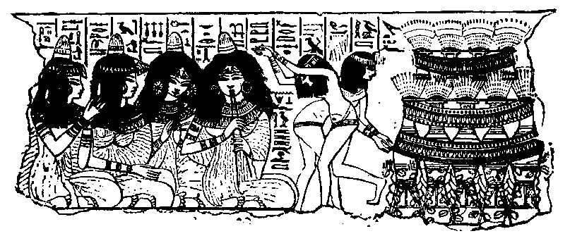 Fig 166.--From a tomb-painting in the British Museum,
Eighteenth Dynasty. 