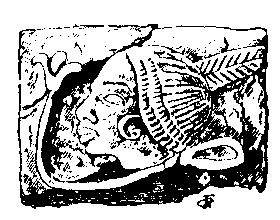 Fig 241.--Relief tile, Tell el Yah�deh. 