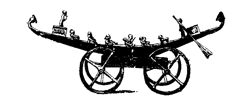 Fig 307.--Funerary bark of Queen Aahhotep. 