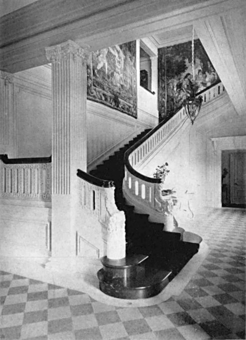 THE STAIRCASE IN THE BAYARD THAYER HOUSE