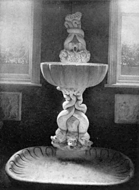 FOUNTAIN IN THE TRELLIS ROOM OF MRS. ORMOND G. SMITH