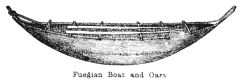 Illustration: Fuegian Boat and Oars