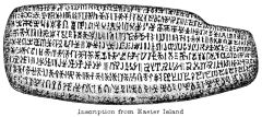 Illustration: Inscription from Easter Island