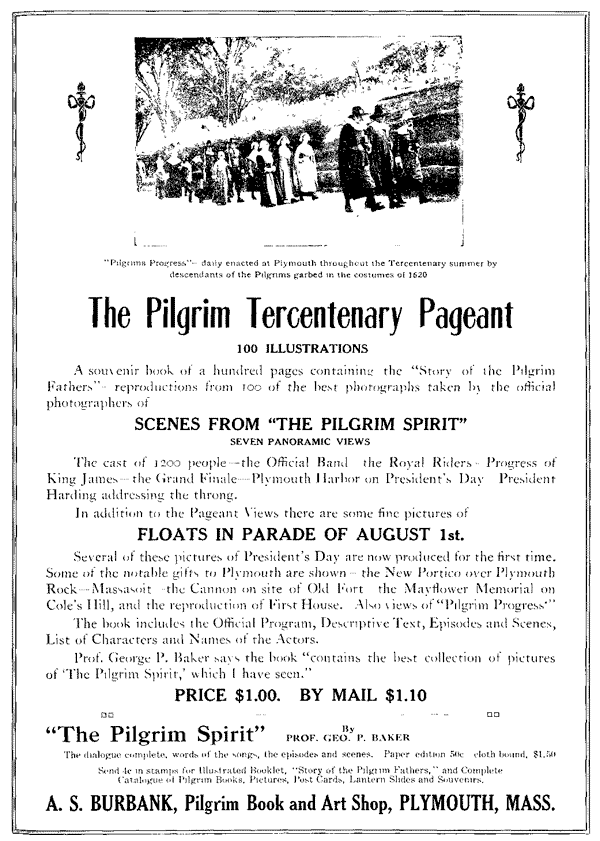 Advertisement: The Pilgrim Tercenary Report
