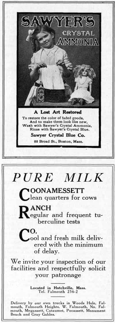 Advertisement: Sawyer Crystal Blue Co., Coonnamasset Ranch Co.