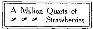 A Million Quarts of Strawberries