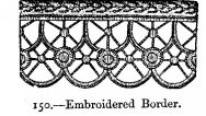 Embroidered Border.