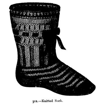 Knitted Sock.