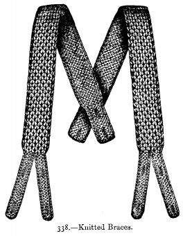 Knitted Braces.