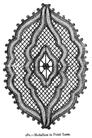 Medallion in Point Lace.