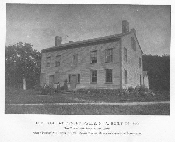 THE HOME AT CENTER FALLS, N. Y., BUILT IN 1810.