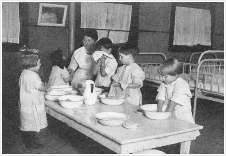 A group of children at the Mary Crane Nursery, Chicago