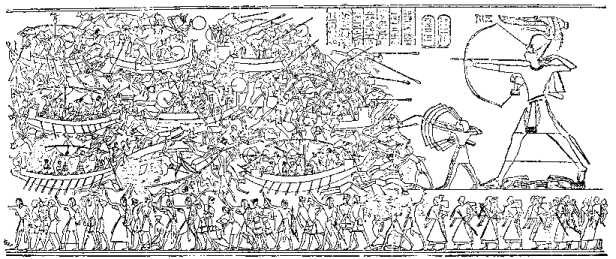 SEA-FIGHT IN THE TIME OF RAMESSES III.