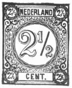Stamp, "Nederland", 2-1/2 cent