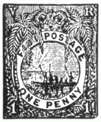 Stamp, "Fiji", 1 penny