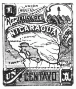 Stamp, "Nicaragua", 1 centavo