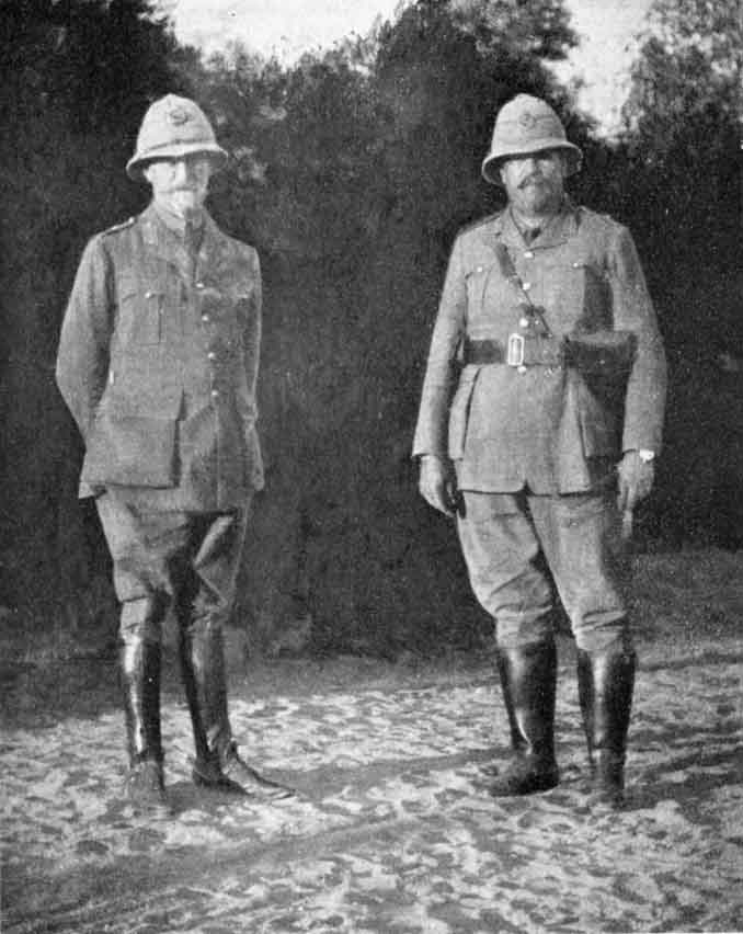 The only photo of the meeting of General Botha and General Smuts in the field just before Windhuk was taken