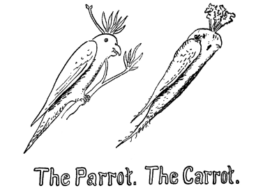 The Parrot. The Carrot.