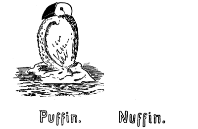 Puffin. Nuffin.