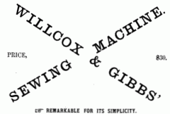 Wilcox & Gibbs Advertisement