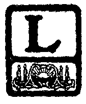 [Illuminated letter] L