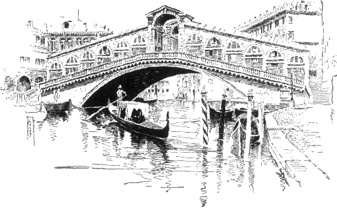 GRAND CANAL AND RIALTO, VENICE.