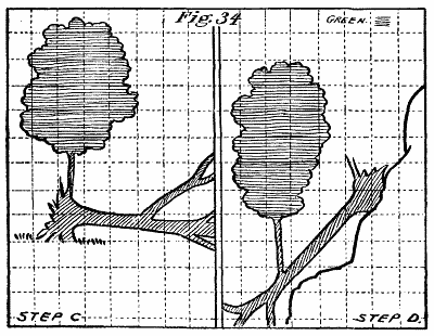 Figure 34: The two risen trees.