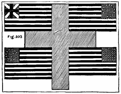 Figure 103: The four flags with the cross at the center.