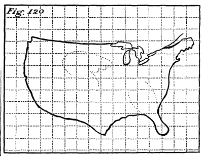 Figure 120: An outline map of the USA.