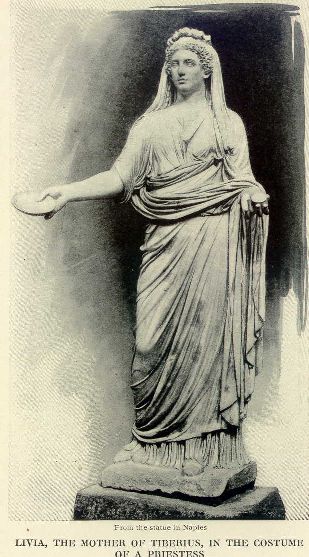 Livia, the mother of Tiberius, in the costume of a priestess.