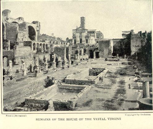 Remains of the House of the Vestal Virgins.
